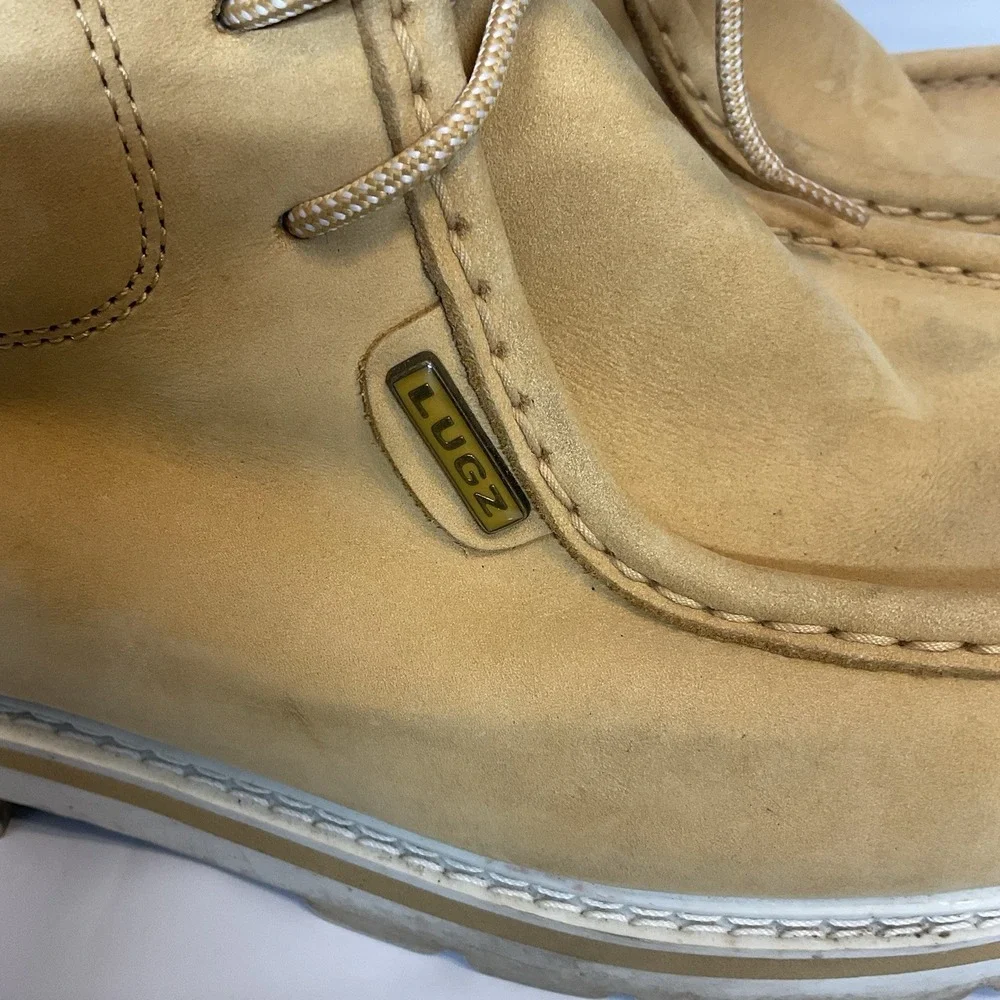 Lugz Men's Tan Leather Lace-Up Ankle Chukka Boots Round Toe US 11 EU 45